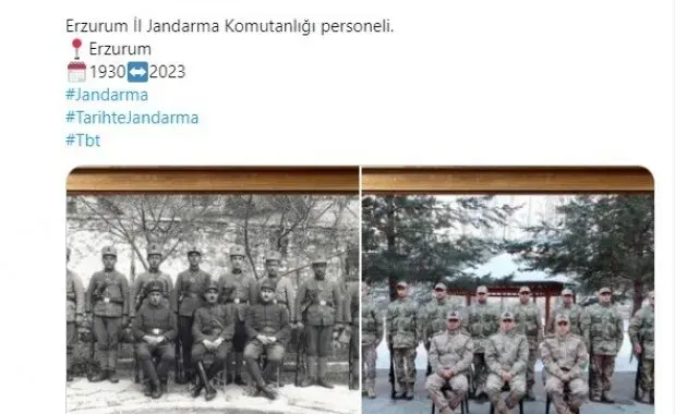 Jandarmadan duygu dolu paylaşım