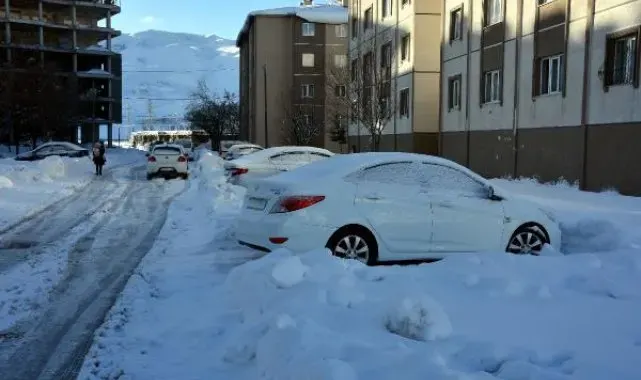 Bitlis'te 49 köy yolu kardan kapandı