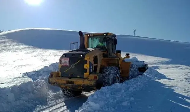 Hakkari'de kardan kapanan 18 yerleşim yerinin yolu açıldı