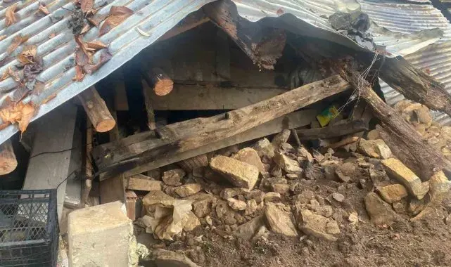 Artvin'de heyelan