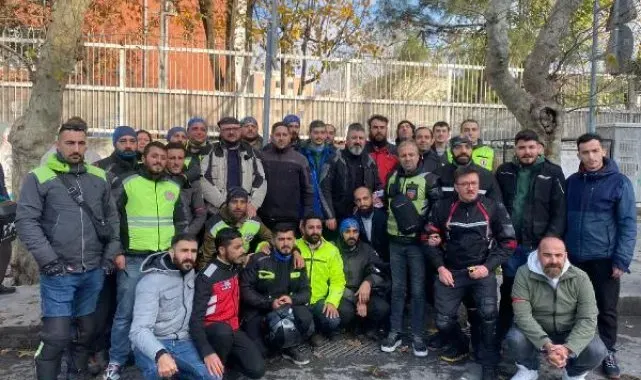 Zincirlikuyu'dan Çağlayan'a 'Yunus Emre Göçer için adalet sürüşü'