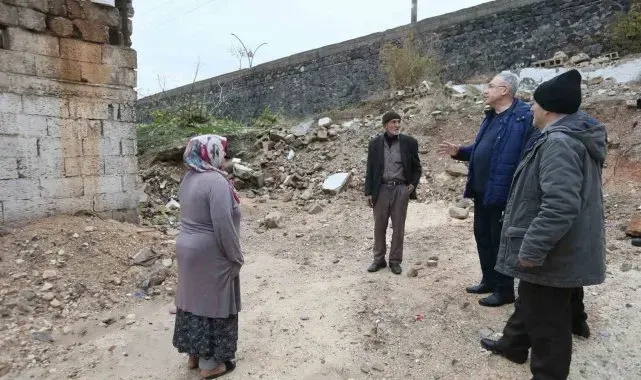 Gaziantep'te yoğun yağışın ardından su baskını olan evlere destek