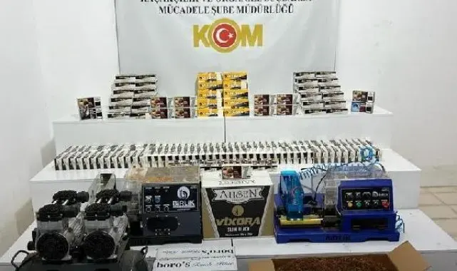 Samsun'da 47 bin 400 doldurulmuş makaron ele geçirildi