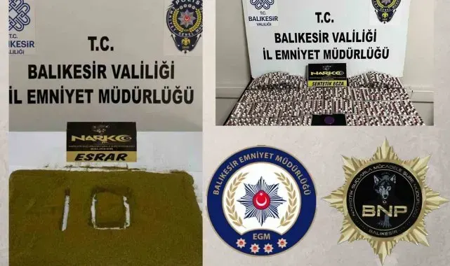 Polisten 2 şahsa uyuşturucu operasyonu