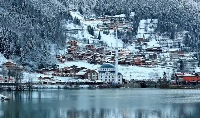 Uzungöl'den kar manzaraları