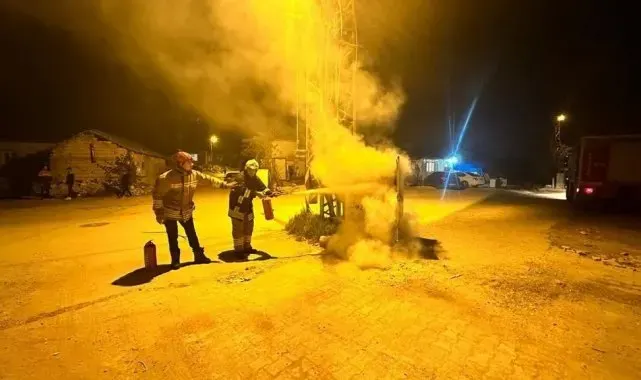 Hatay'da trafoda çıkan yangın söndürüldü