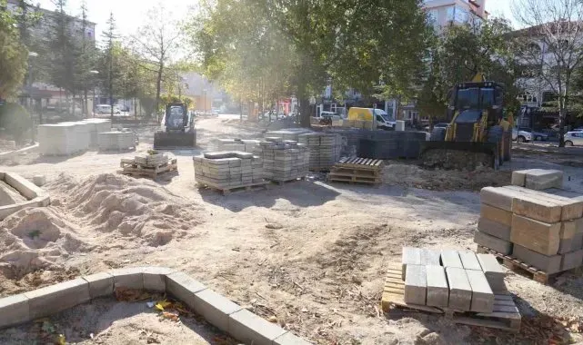 Karaman'da Alparslan Türkeş Parkı'nda çalışmalar sürüyor