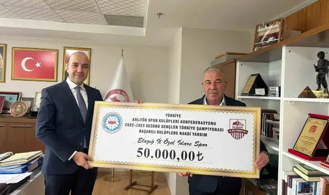 Elazığ İl Özel İdaresi Spor Kulübü ödüllendirildi
