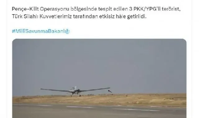 MSB: 3 terörist etkisiz hale getirildi