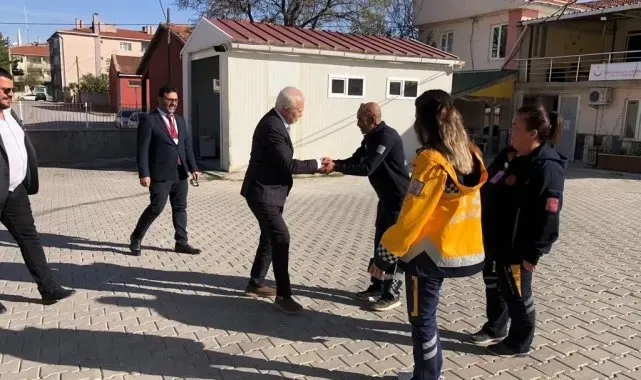 Dr. Bildirici ilçelerdeki sağlık kuruluşları ziyaretlerini sürdürüyor