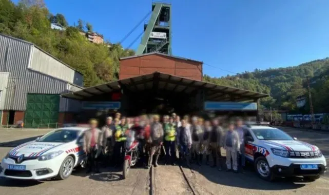 Jandarmadan maden işçilerine hayati uyarı, "Kask ve Baret Hayat Kurtarır"