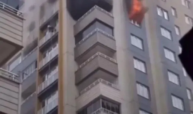 11'inci katta çıkan yangın, söndürüldü
