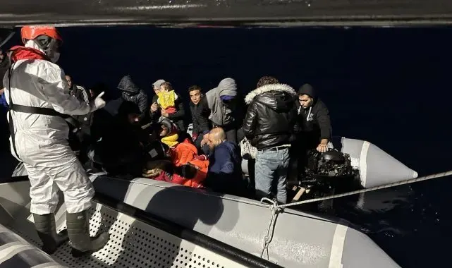 Aydın'da 38 düzensiz göçmen kurtarıldı