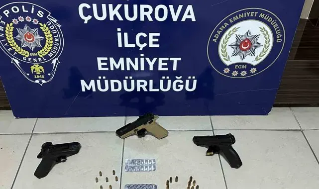 Adana'da silah, etil alkol ve kaçak alkol ele geçirildi