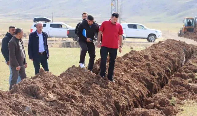 Diyadin Kaymakamı Karali, ilçede devam eden projeleri yerinde takip etti