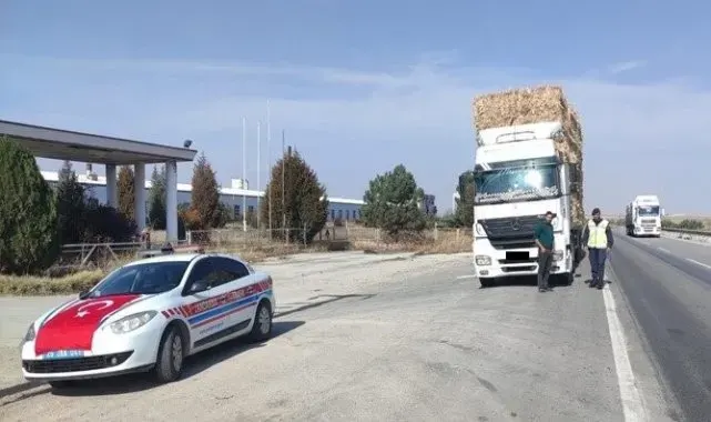 Jandarma ekiplerinden 14 ilçede eş zamanlı trafik denetimi