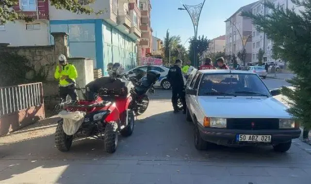 'Dur' ihtarına uymayıp kaçan ATV sürücüsüne 30 bin TL ceza