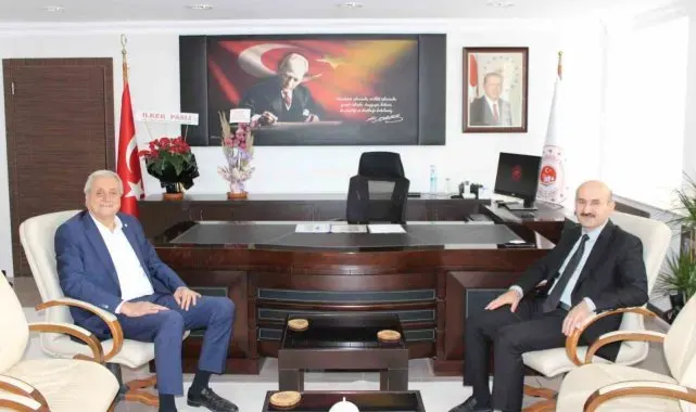 Başkan Bakkalcıoğlu'ndan İl Müdürü Öztürk'e 'hayırlı olsun' ziyareti