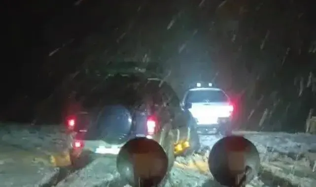 Karabük'te kar kalınlığı 10 santimetreyi aştı