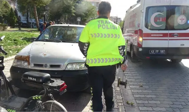 Tavşanlı'da trafik kazası, 2 yaralı