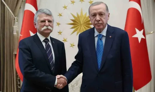 Cumhurbaşkanı Erdoğan, Macaristan Ulusal Meclis Başkanı Köver'i kabul etti