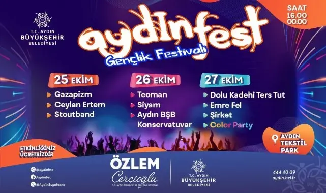 Başkan Çerçioğlu, Aydınlıları Aydınfest'te müzikle buluşturacak