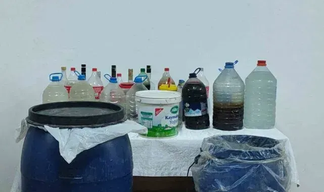 Tokat'ta jandarmadan sahte içki baskını