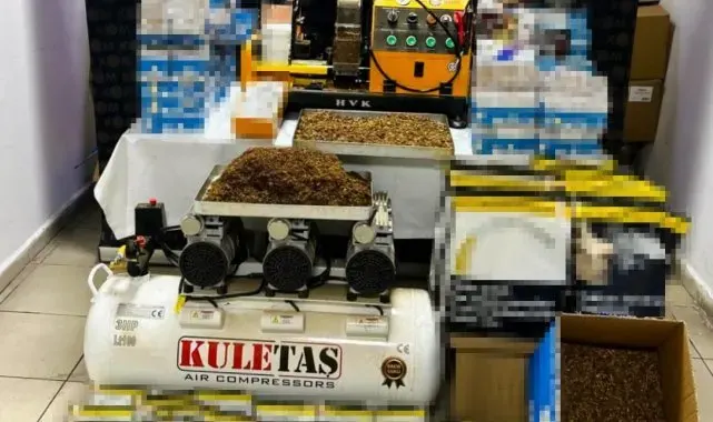 Karabük'te 24 bin 100 adet makaron ele geçirildi