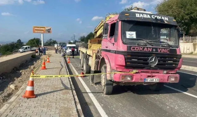 Osmaniye'de vincin altında kalan işçi ağır yaralandı