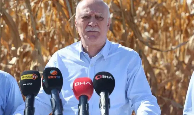 TZOB Başkanı Bayraktar, Dünya Gıda Günü'nde Konya'da mısır hasadına katıldı