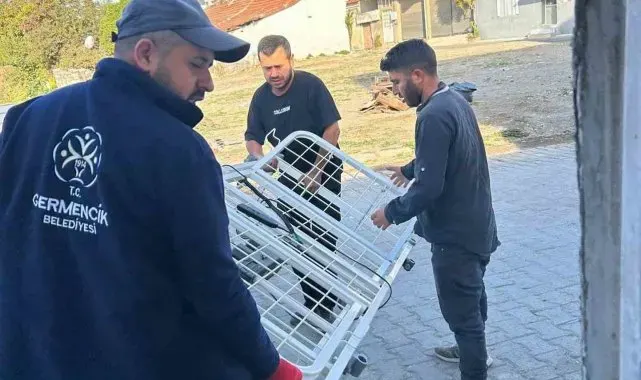 Germencik'te ikinci el eşyalar, ihtiyaç sahiplerine ulaştırılıyor