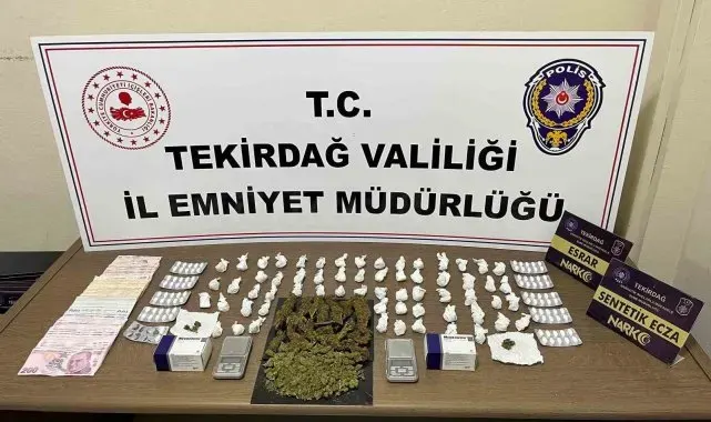 Tekirdağ'da uyuşturucu operasyonu