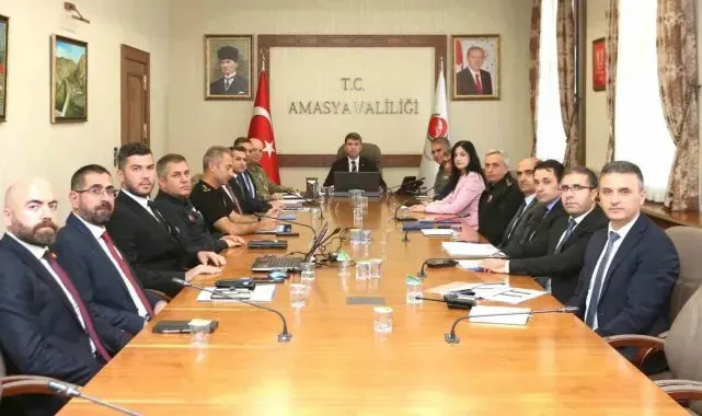 Amasya'da güvenlik ve asayiş masaya yatırıldı