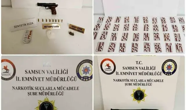 Samsun'da eş zamanlı uyuşturucu operasyonu: 14 gözaltı