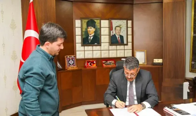 Vali Çelik, "OSB Altyapı Projesi"ni imzaladı