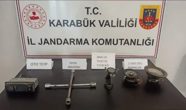 Otodan hırsızlık yapan zanlı yakalandı