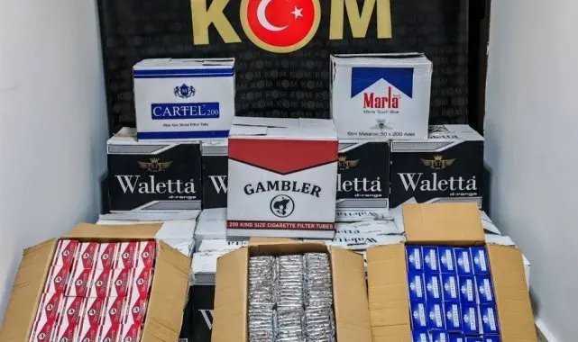 Bilecik'te 207 bin 460 adet dolu makaron ele geçirildi