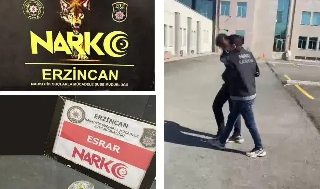 Erzincan'da uyuşturucu ticaretinden 1 kişi tutuklandı