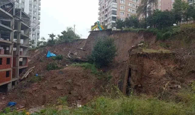 Rize'de heyelan