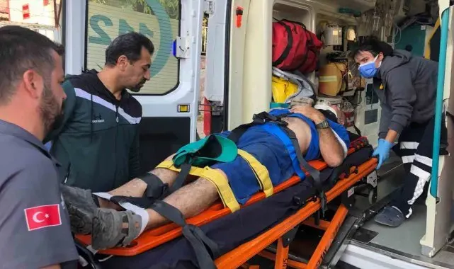 Kontrolden çıkan elektrikli bisikletin sürücüsü düşerek yaralandı