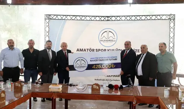 Dulkadiroğlu Belediyesi'nden amatör spora 425 bin lira destek