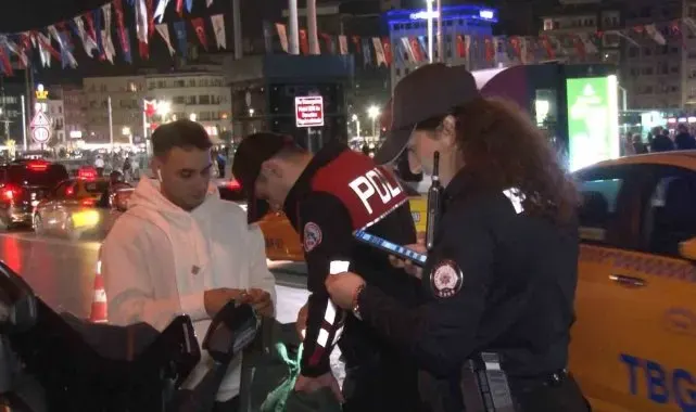 Taksim'de helikopter destekli 'huzur uygulaması'