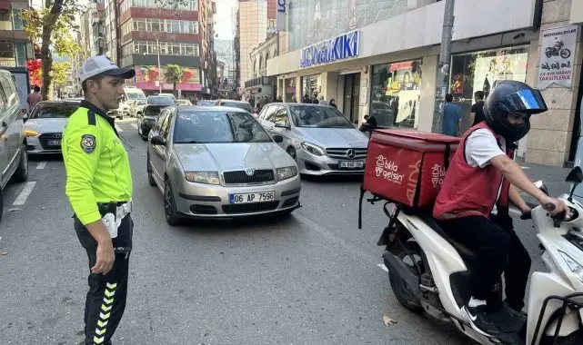 Zonguldak'ta trafik ekipleri çakar denetimi yaptı