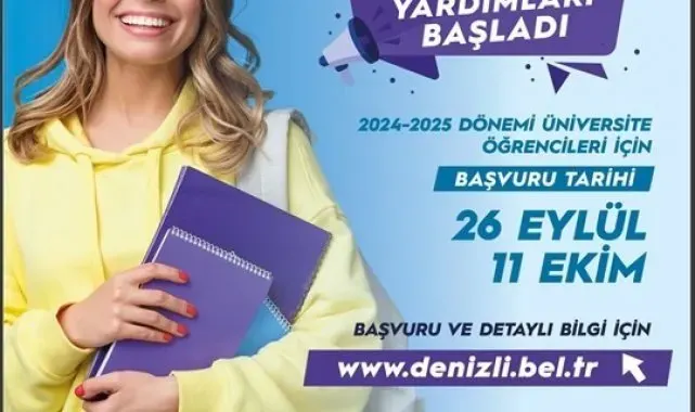 Denizli'de üniversitelilere öğrenim yardımı müracaatı yarın sona eriyor