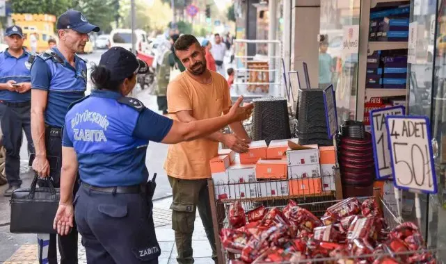 Mersin'de kaldırım işgallerine izin verilmiyor