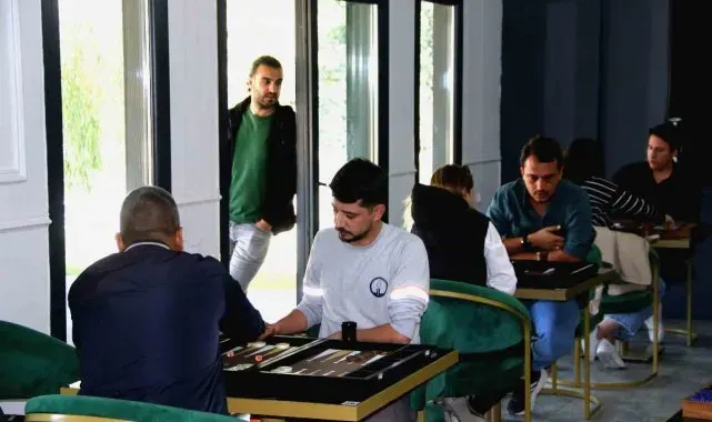 Kütahya OSB'de tavla turnuvası