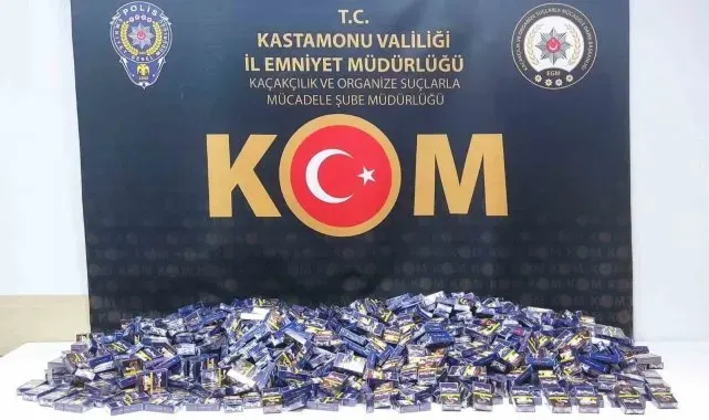 Kastamonu'da binlerce doldurulmuş makaran ele geçirildi
