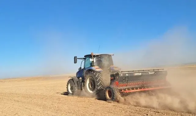 Kulu'da yaklaşık 750 bin dekarlık alanda arpa ve buğday ekimine başlandı