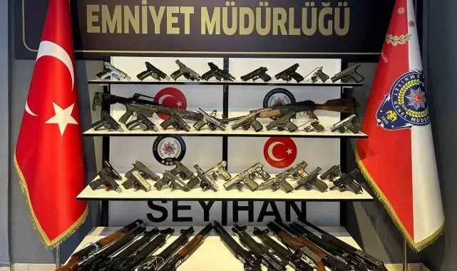 Seyhan polisi 72 silah ele geçirdi