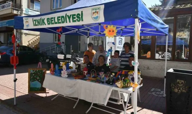 Engelsiz Yaşam Merkezi'nin el emeği ürünleri İznik Panayırı'nda